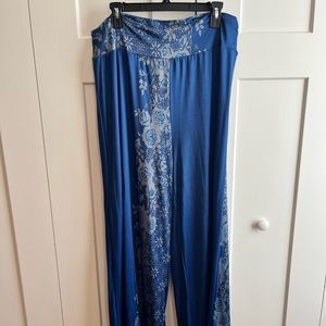 NWT Simply Aster boho palazzos pants size 1X